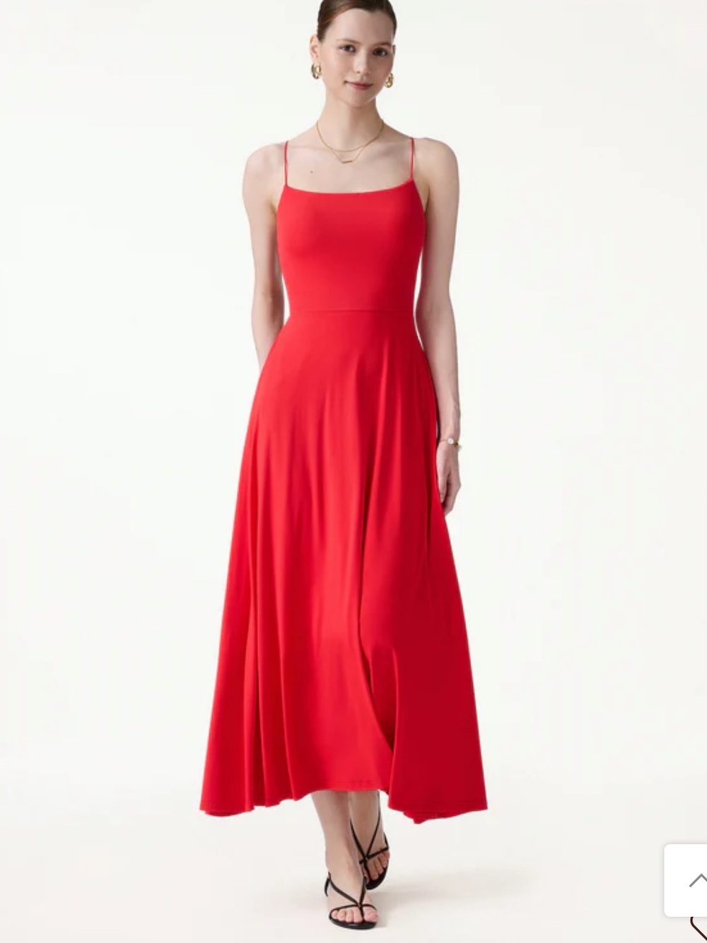 OGL Red Spaghetti-Strap Maxi Dress